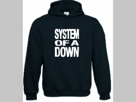 System of a Down čierna mikina s kapucou stiahnutelnou šnúrkami a klokankovým vreckom vpredu 
